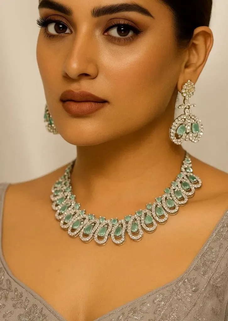 Mint Bloom AD Necklace Set